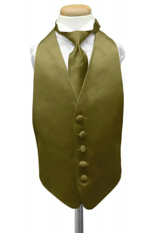 Luxury Satin Kids Tuxedo Vest-17