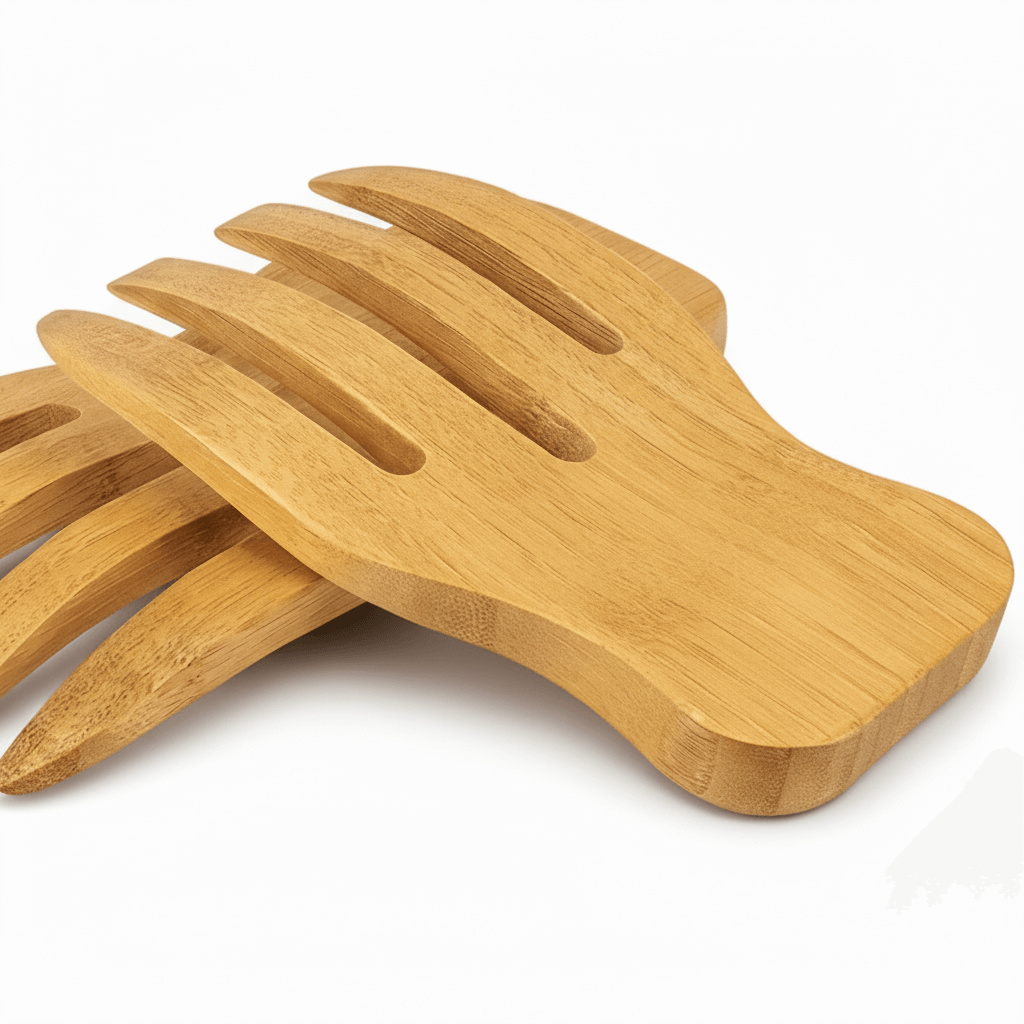 personalized bamboo salad hands Set with Custom Personalized Engraving-0