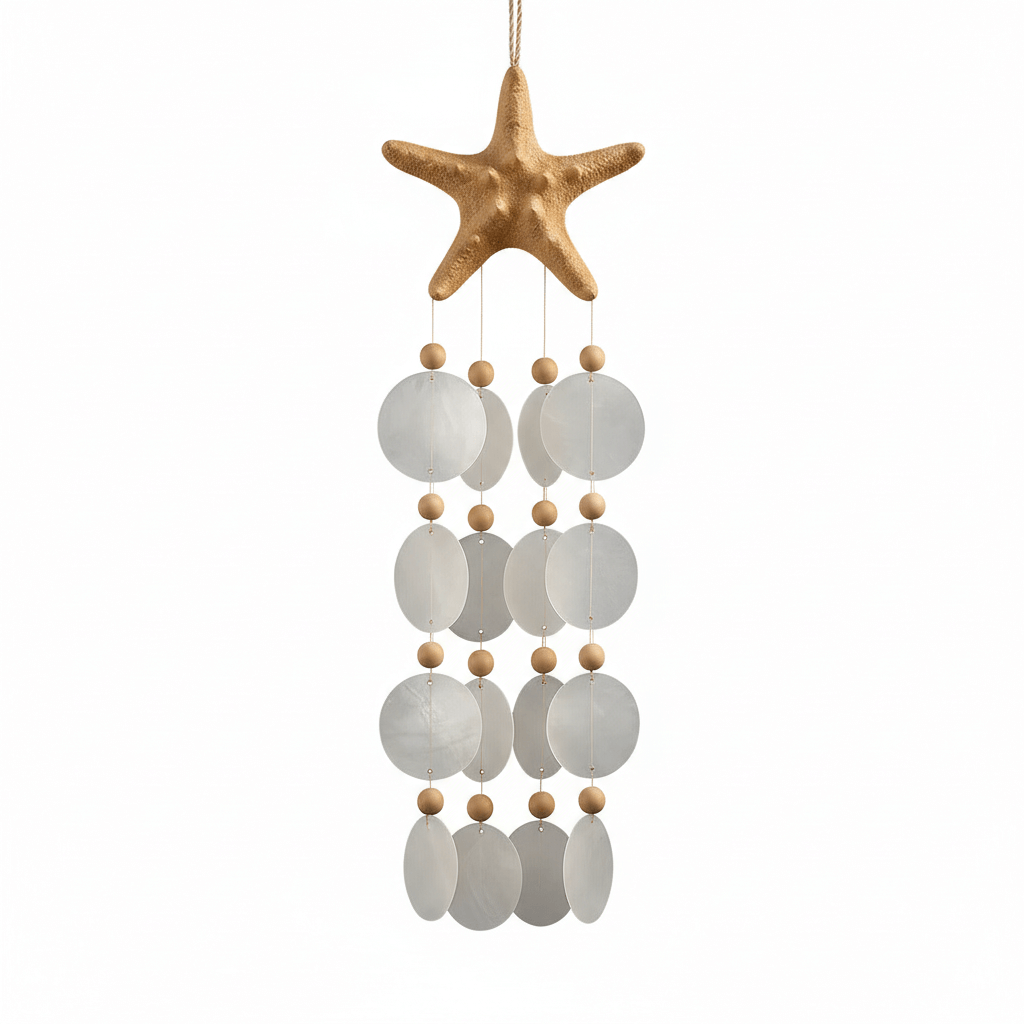 Bohemian Home decor wind chime Seashell Wind Chimes for Outside-0
