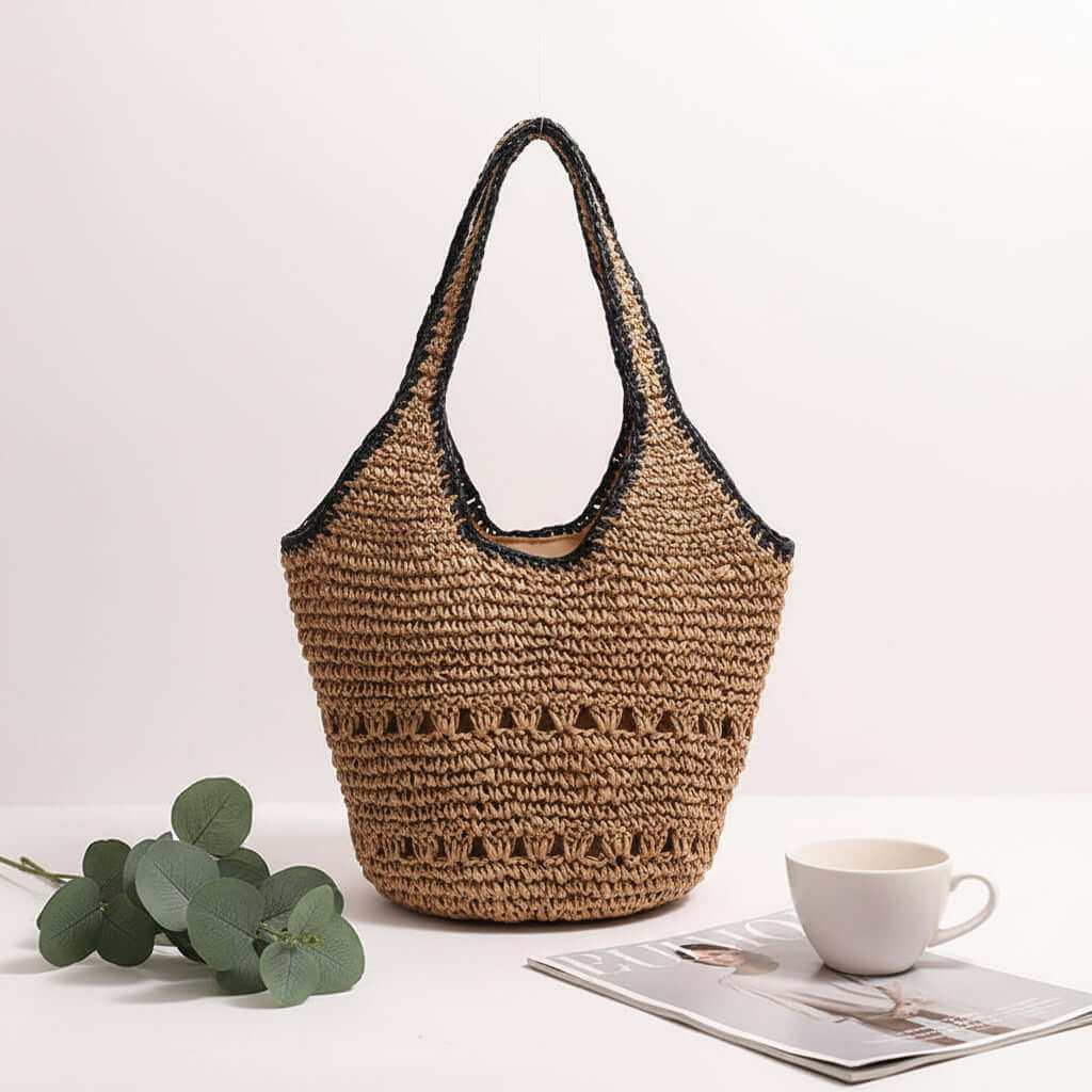 Large Straw Beach Bag For Women Woven Bag-3