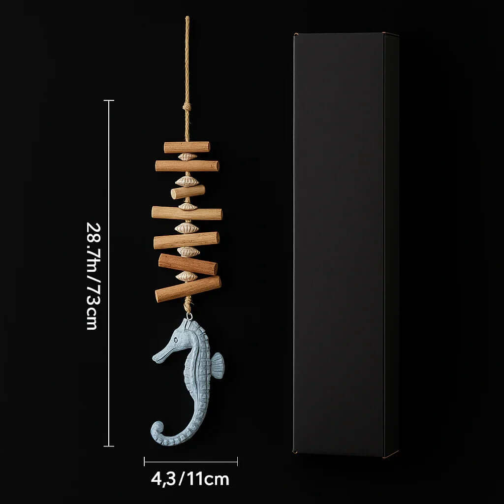 Wooden Driftwood Wall Decor, Seahorse Home decor-1