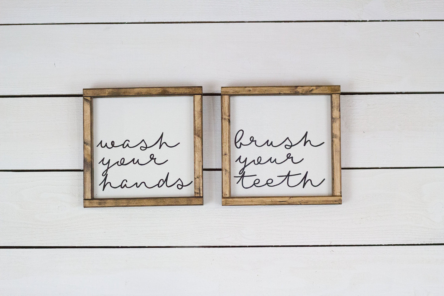 Wash Your Hands Sign Brush Your Teeth-0