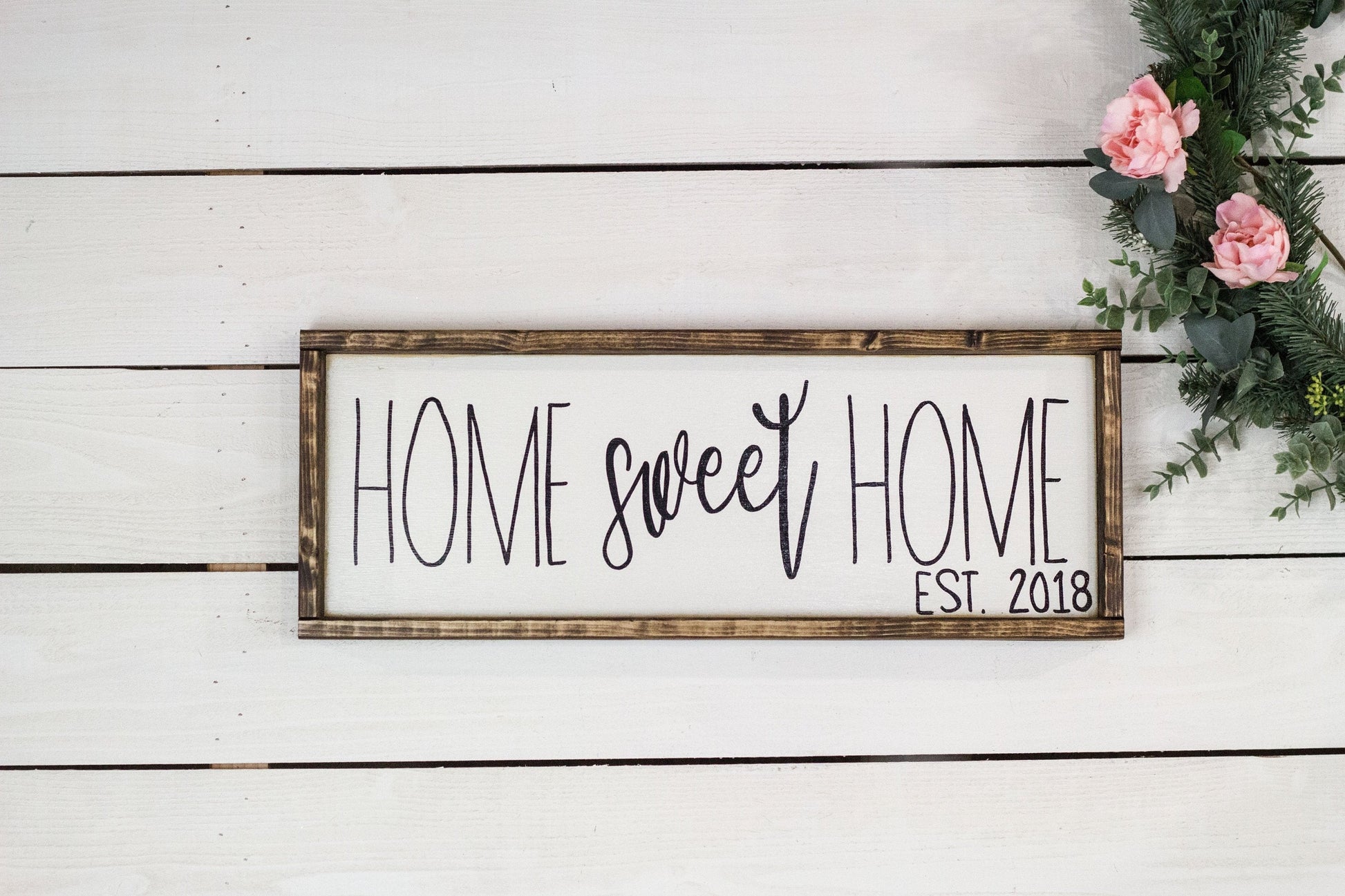 Home Sweet Home Established Sign-0