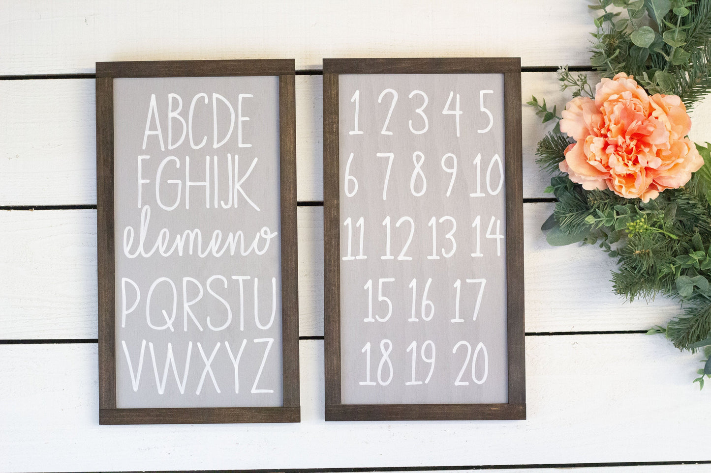 ABC + 123 Wood Signs-0