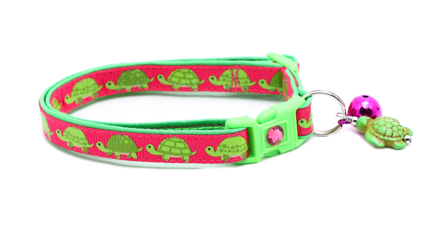 Turtle Breakaway Cat Collar-11