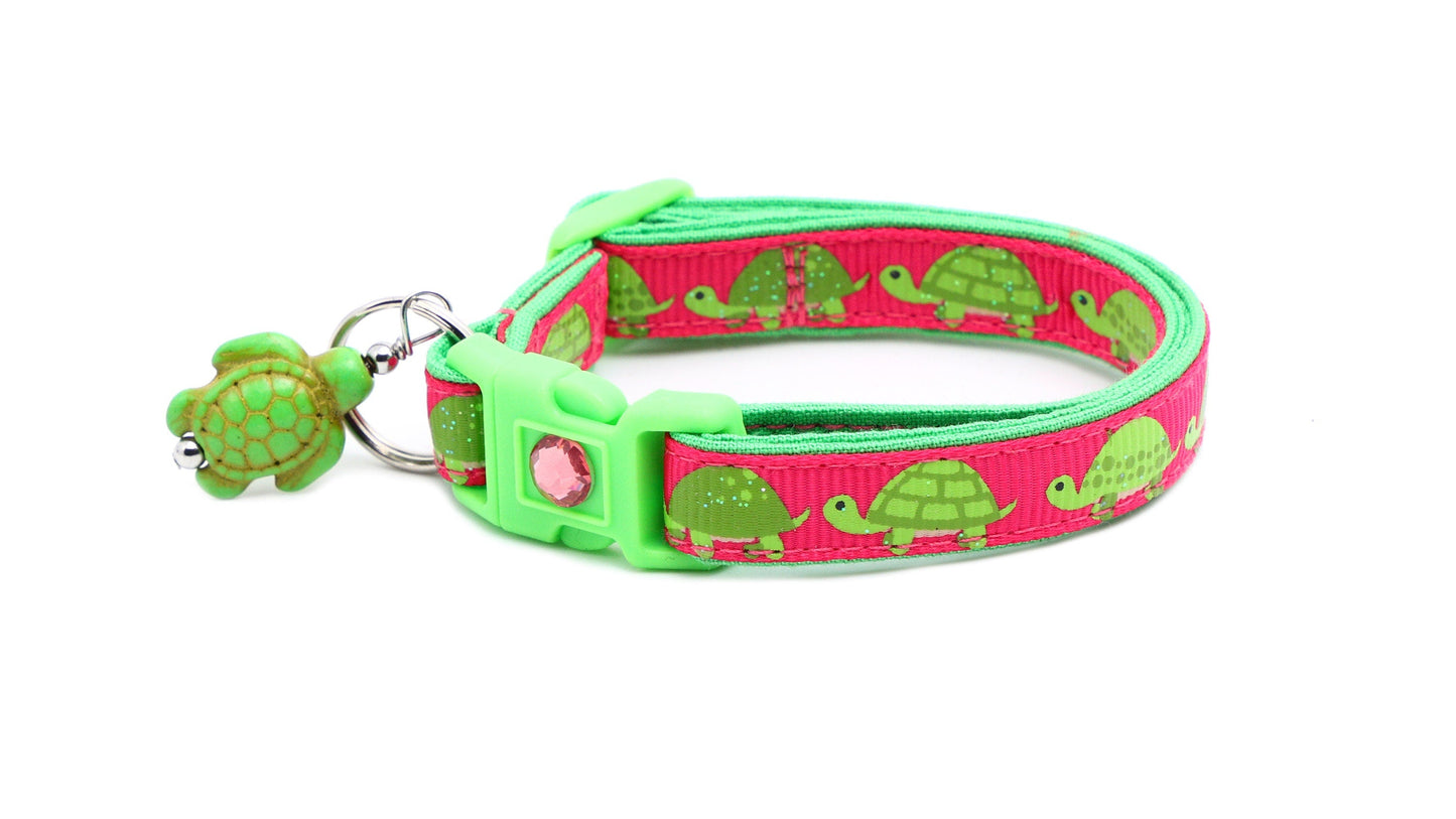 Turtle Breakaway Cat Collar-3