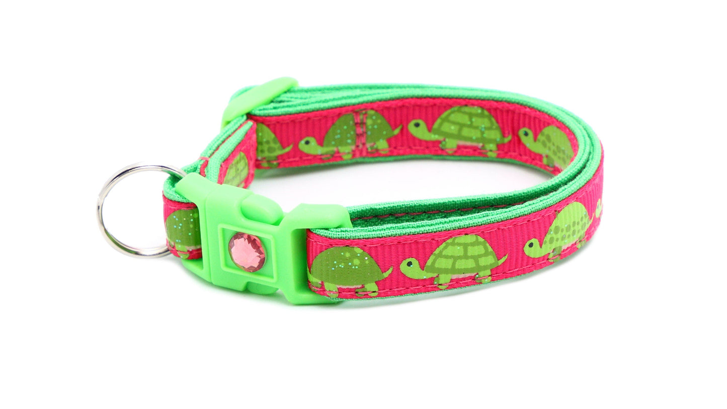 Turtle Breakaway Cat Collar-13