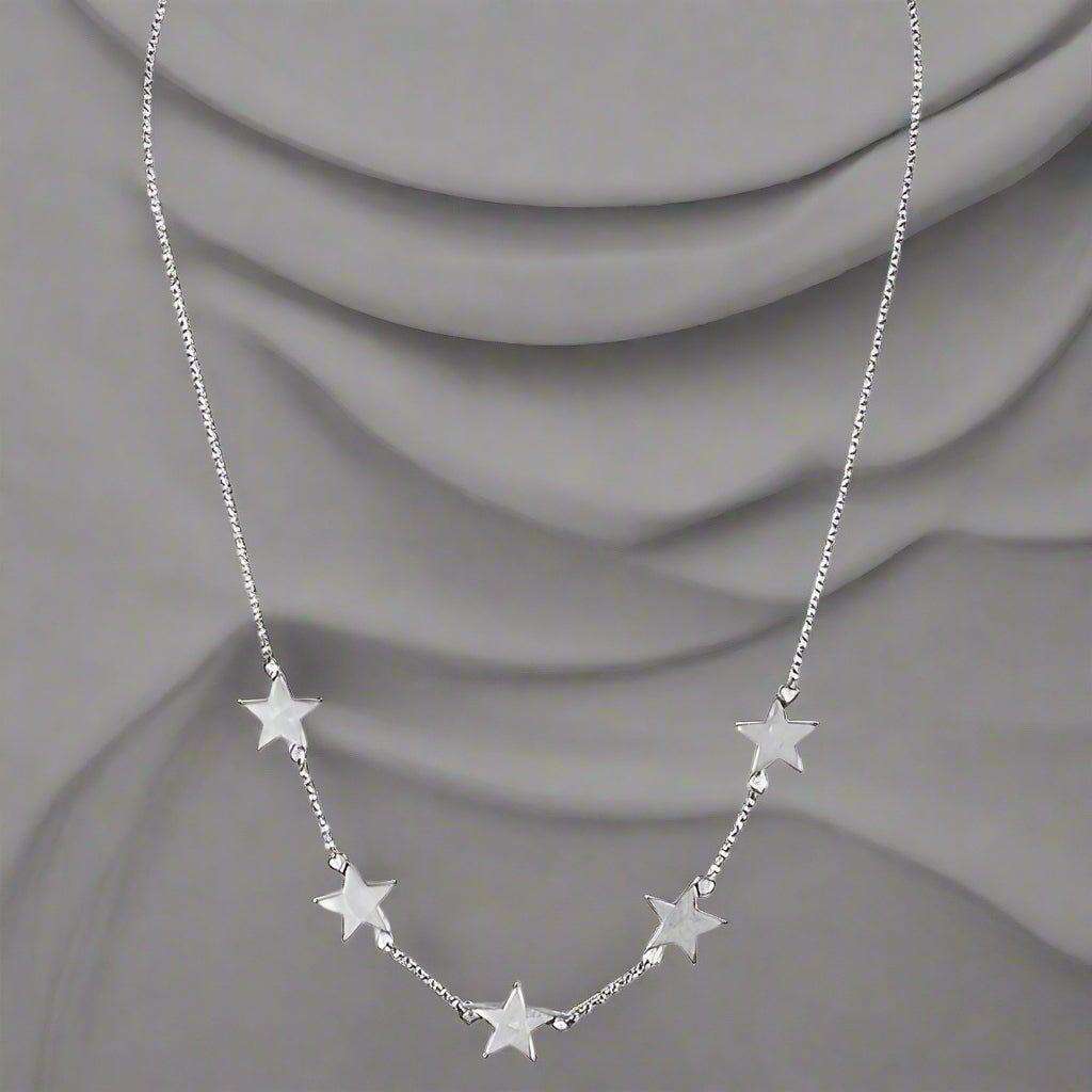 Multi Star Link Necklace-0