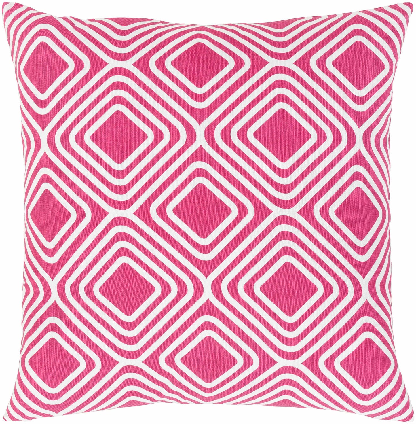 Kinross Pink Geometric Square Throw Pillow - Clearance-0