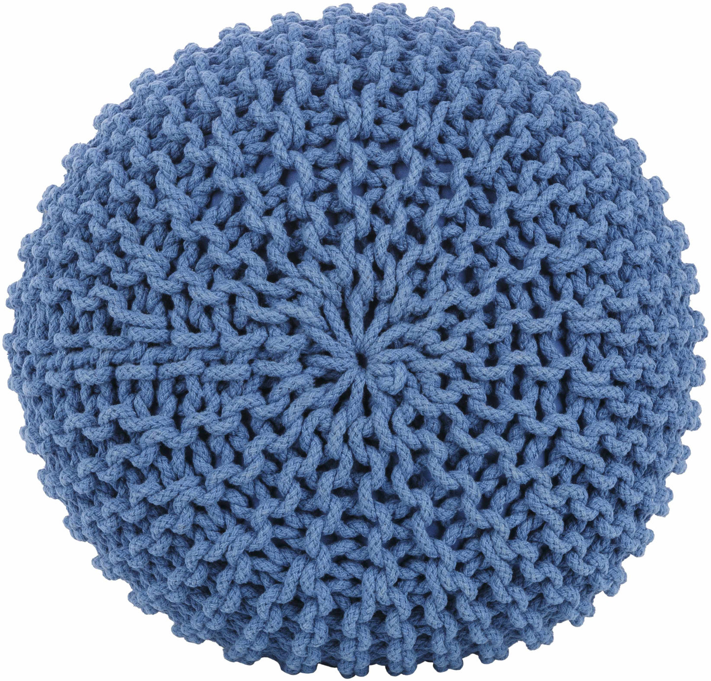 Eisenberg Woven Gray Pouf-1