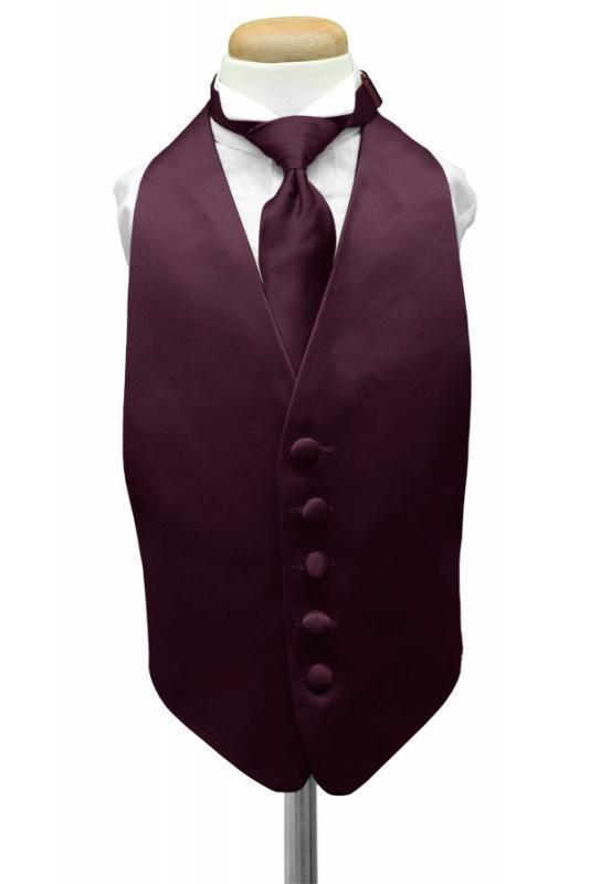 Luxury Satin Kids Tuxedo Vest-5