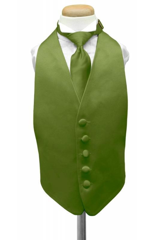 Luxury Satin Kids Tuxedo Vest-12