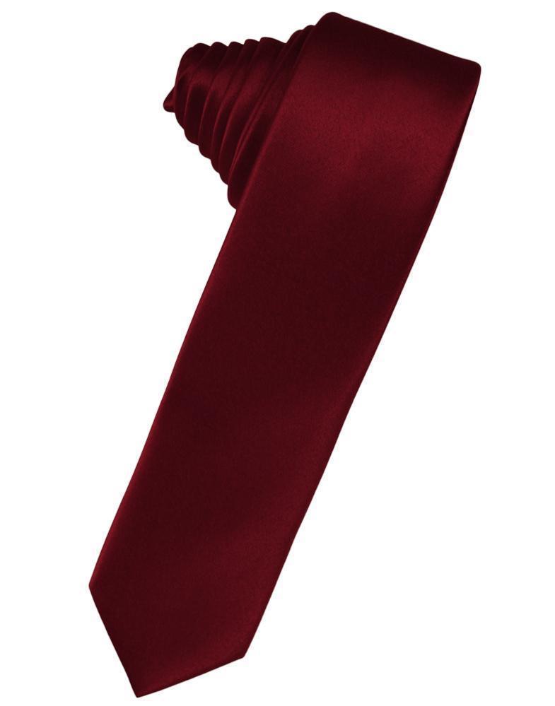 Luxury Satin Skinny Necktie Self Tie-2