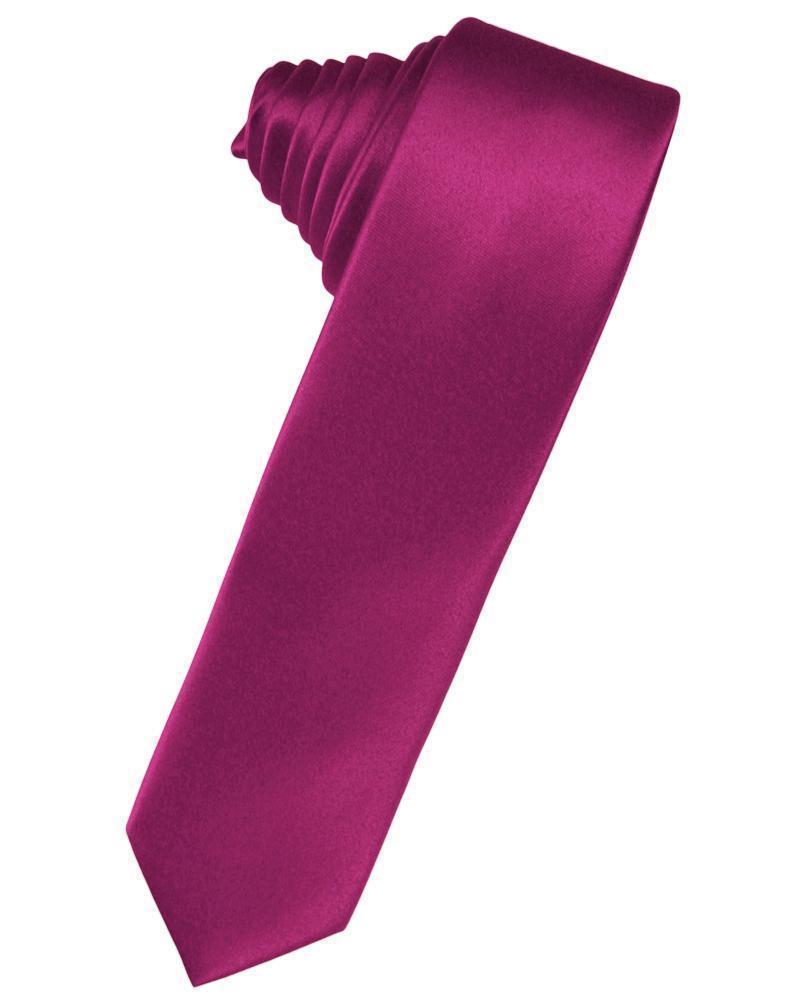 Luxury Satin Skinny Necktie Self Tie-66