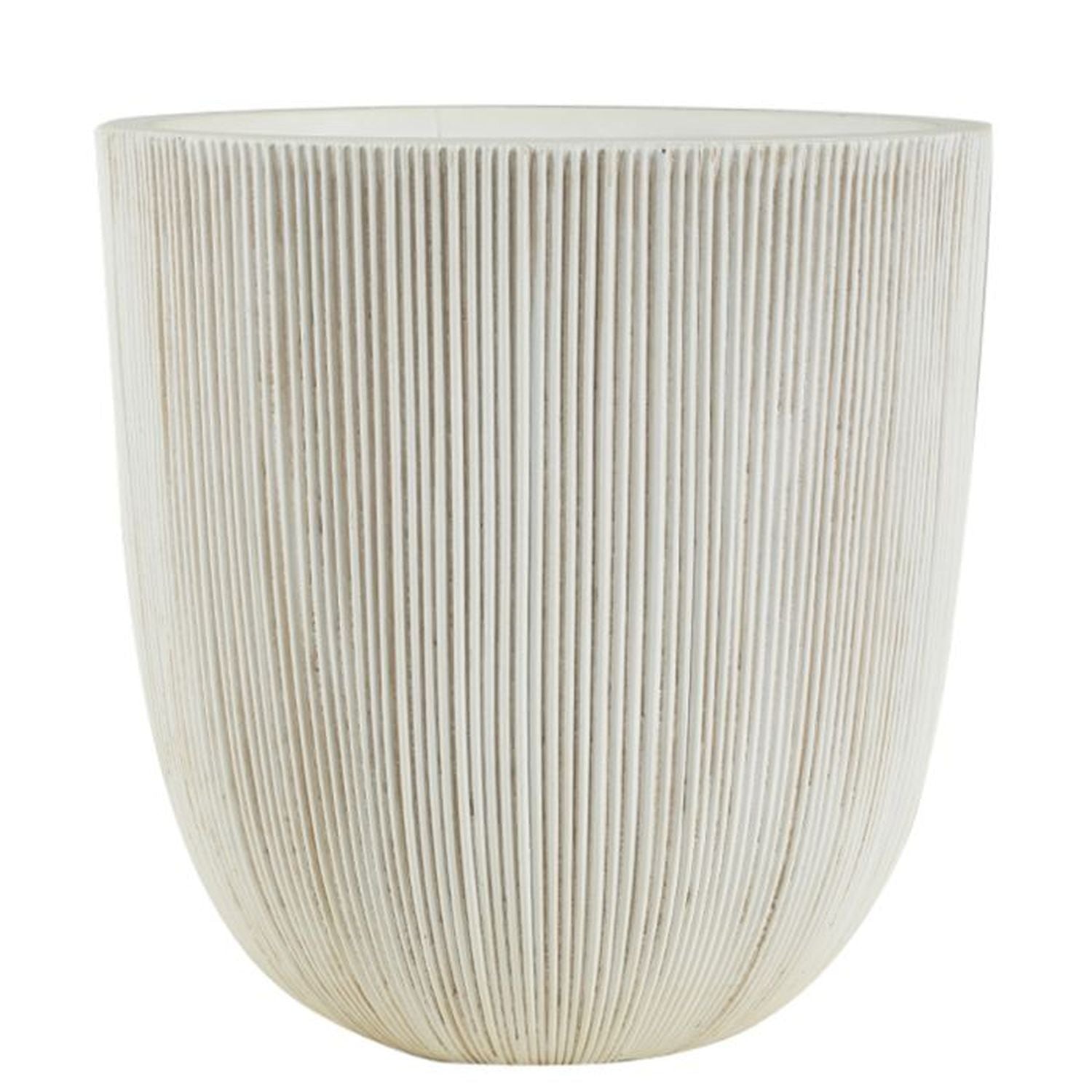 Regency International Fiber Resin Grooved Planter 12"Dx12.5"T-0