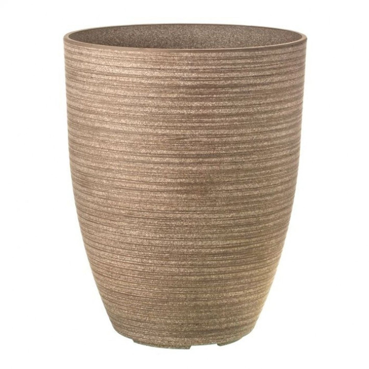 Regency International Fiber Resin Carved Tall Planter 11"Dx14"H"-0