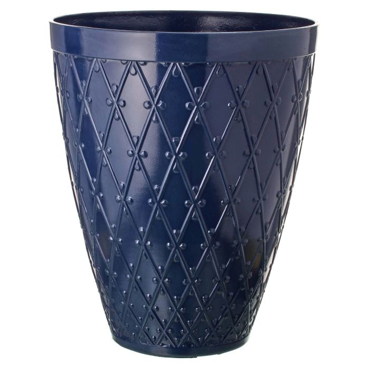 Regency International Resin 'Ceramic' Diamond Planter 21"Tx17"D-0