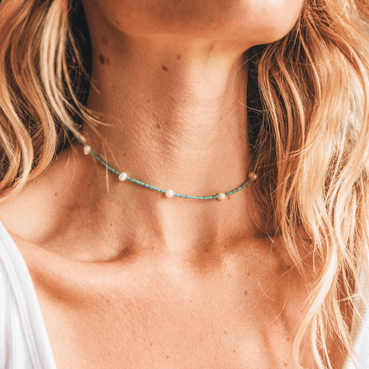 Meribella Pearl Choker Necklace-0