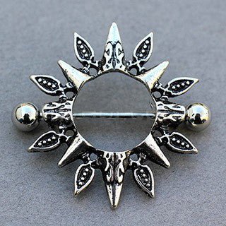 Tribal Design Sunburst Nipple Shield
