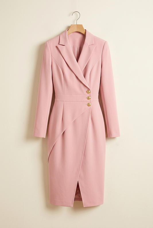 Claire Ruched Blazer Dress
