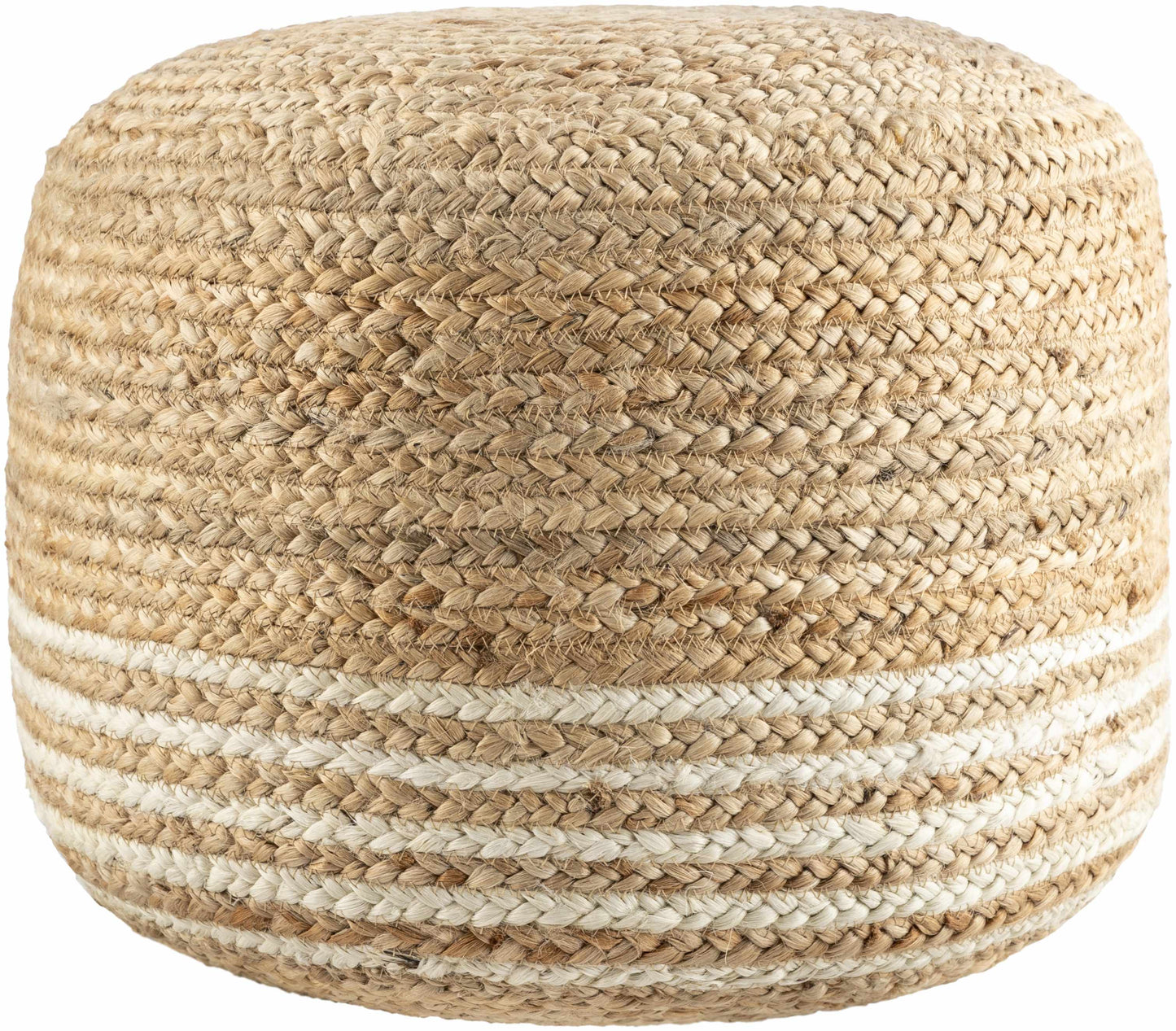 Wittingen Jute Knitted Pouf-3