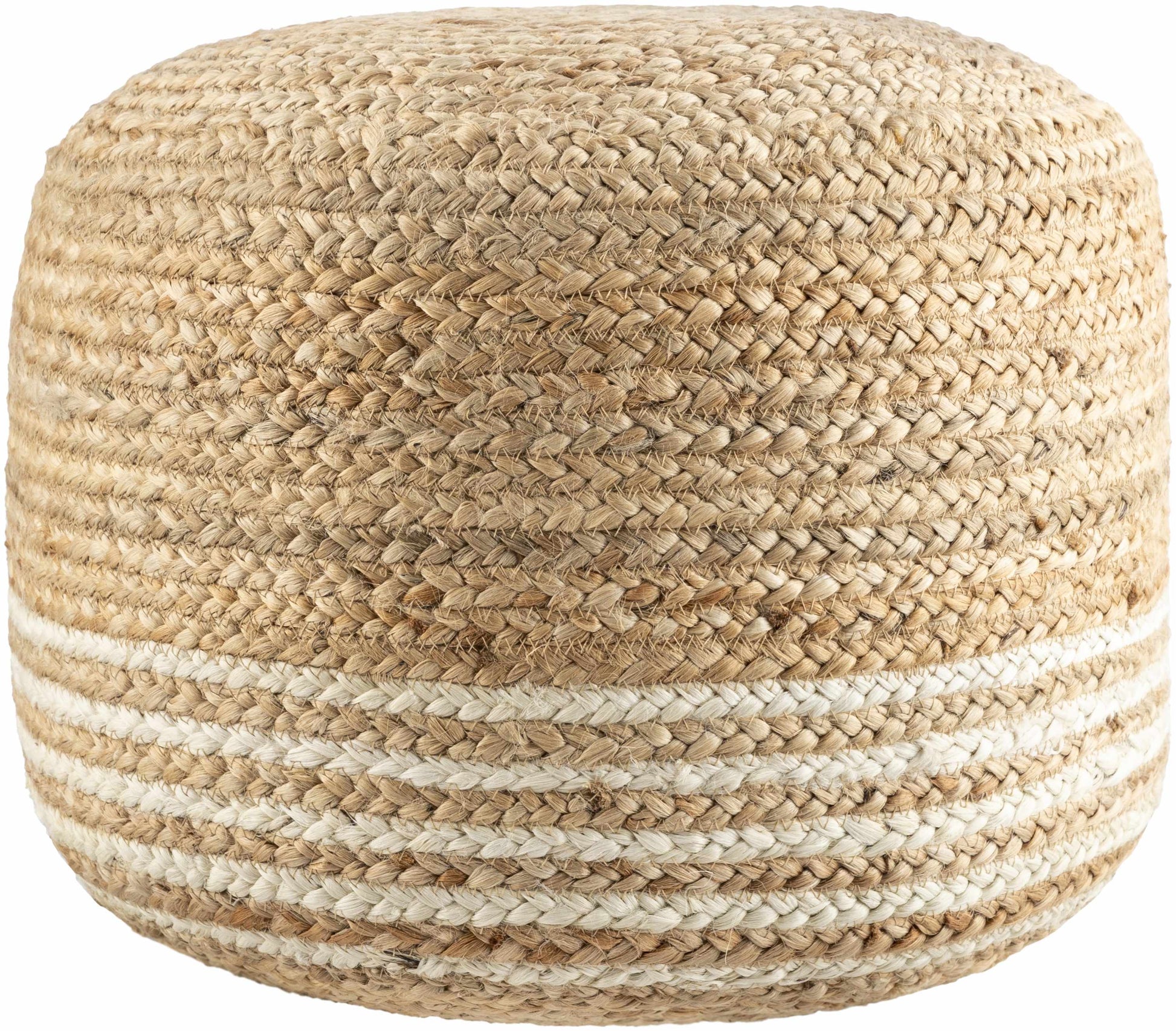 Wittingen Jute Knitted Pouf-3