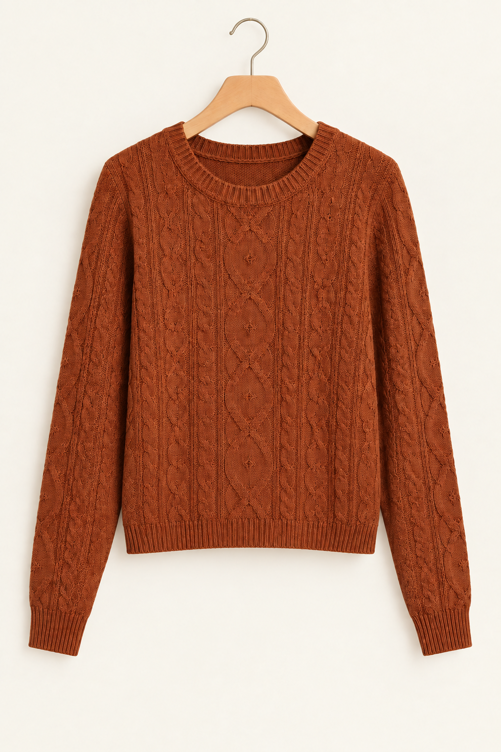 Quiet Detail Cable-Knit Sweater