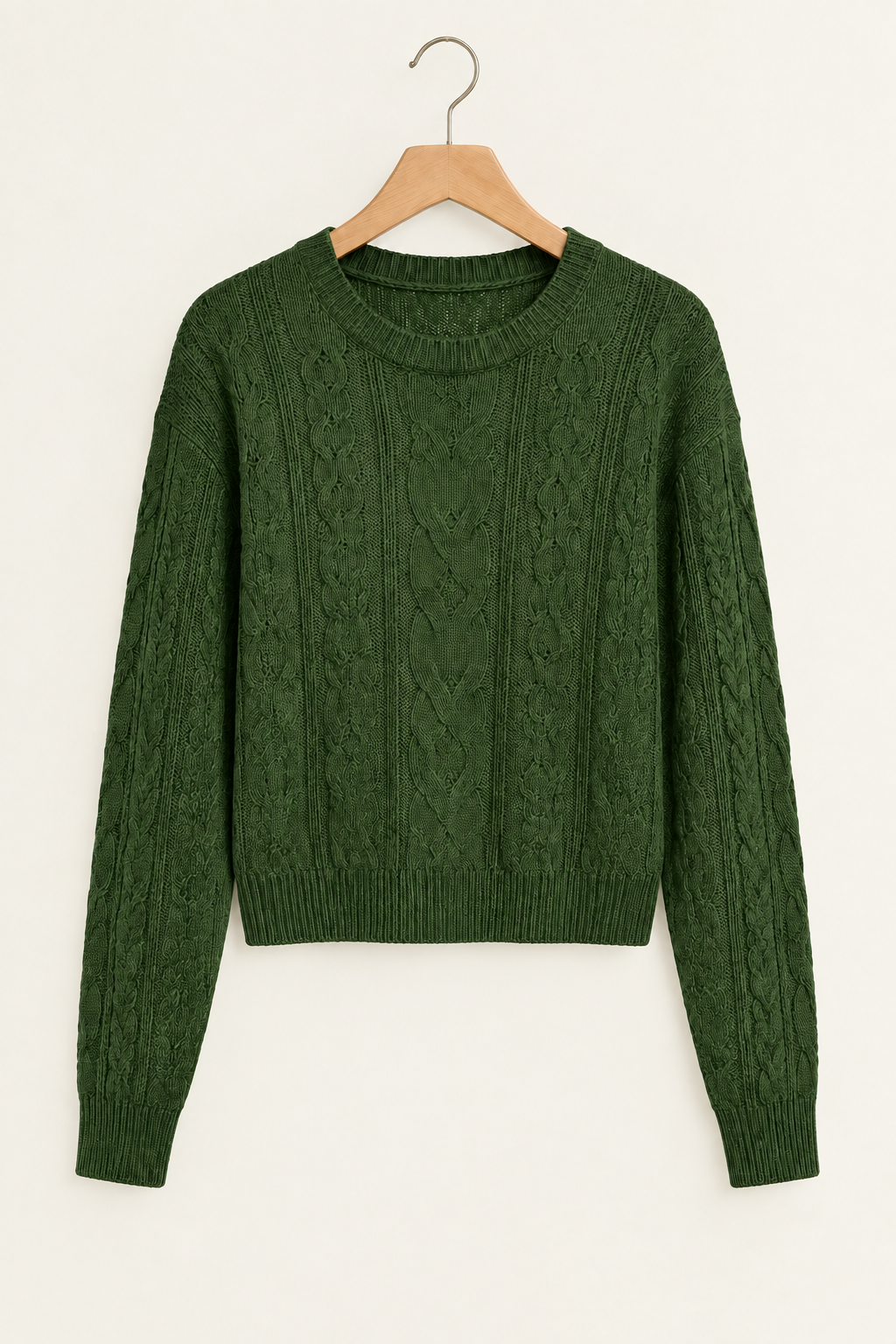 Quiet Detail Cable-Knit Sweater