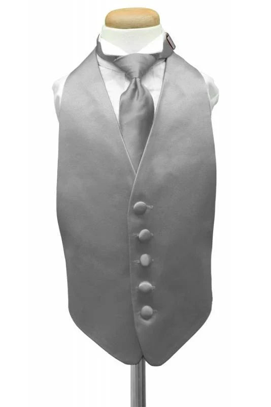 Luxury Satin Kids Tuxedo Vest 2-22
