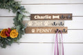 Horizontal Personalized Leash Holder, Engraved Backpack Hook, Customizable Coat Hook,-0