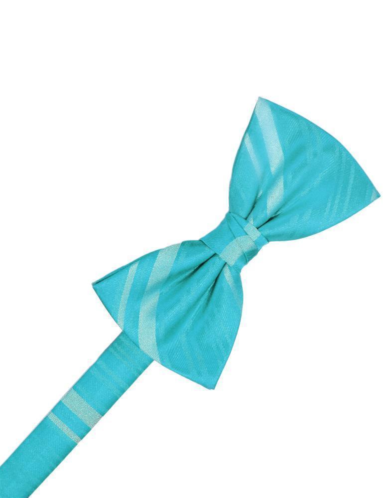 Striped Satin Bow Tie Pre-Tie-47