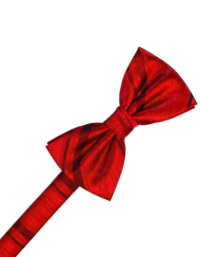 Striped Satin Bow Tie Pre-Tie-53