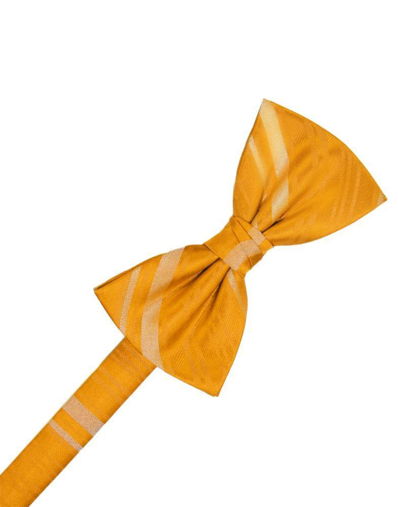Striped Satin Bow Tie Pre-Tie-56