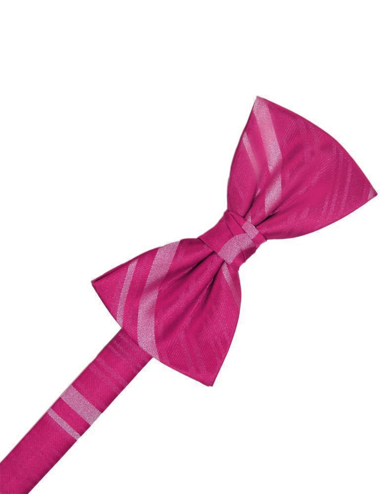 Striped Satin Bow Tie Pre-Tie-59
