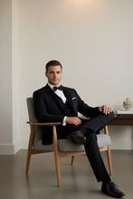 "Vermont" Black Tuxedo Jacket-1