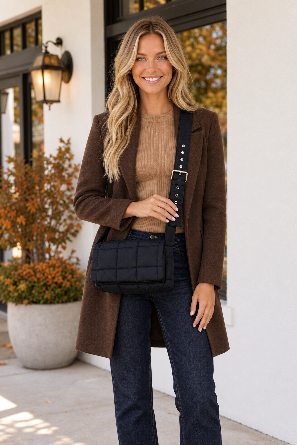 Cassidy Quilted Puffer Crossbody Bag