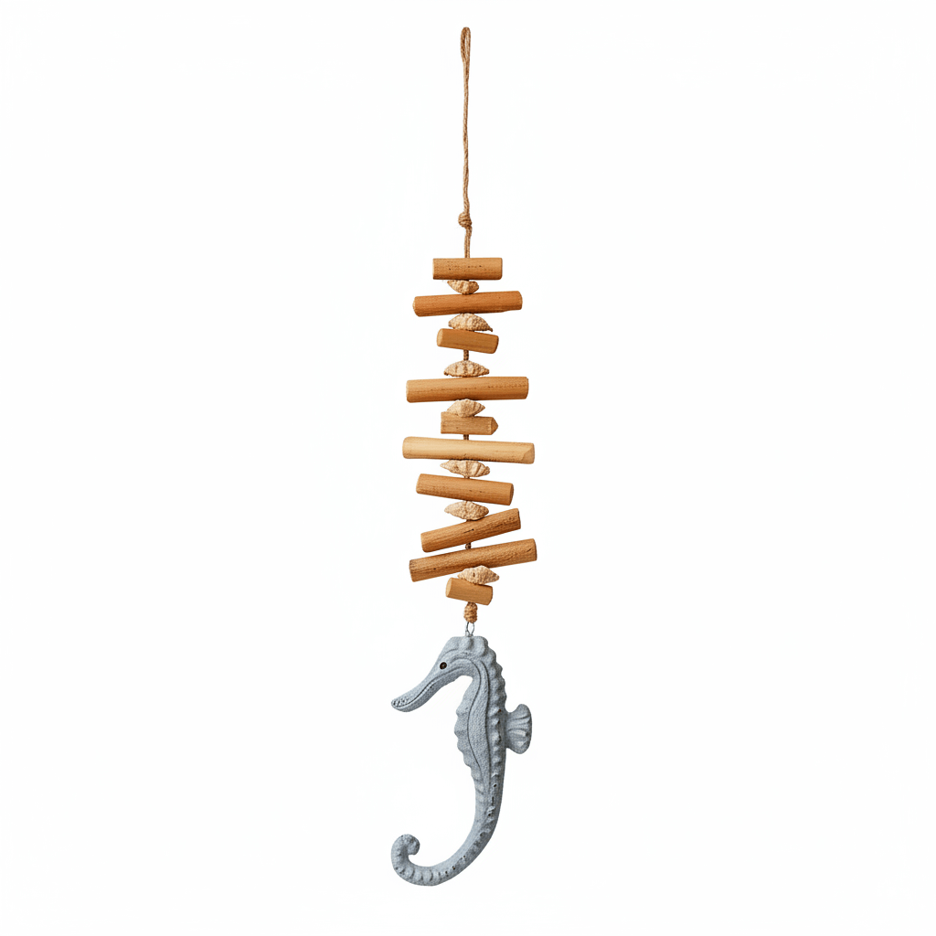 Wooden Driftwood Wall Decor, Seahorse Home decor-0